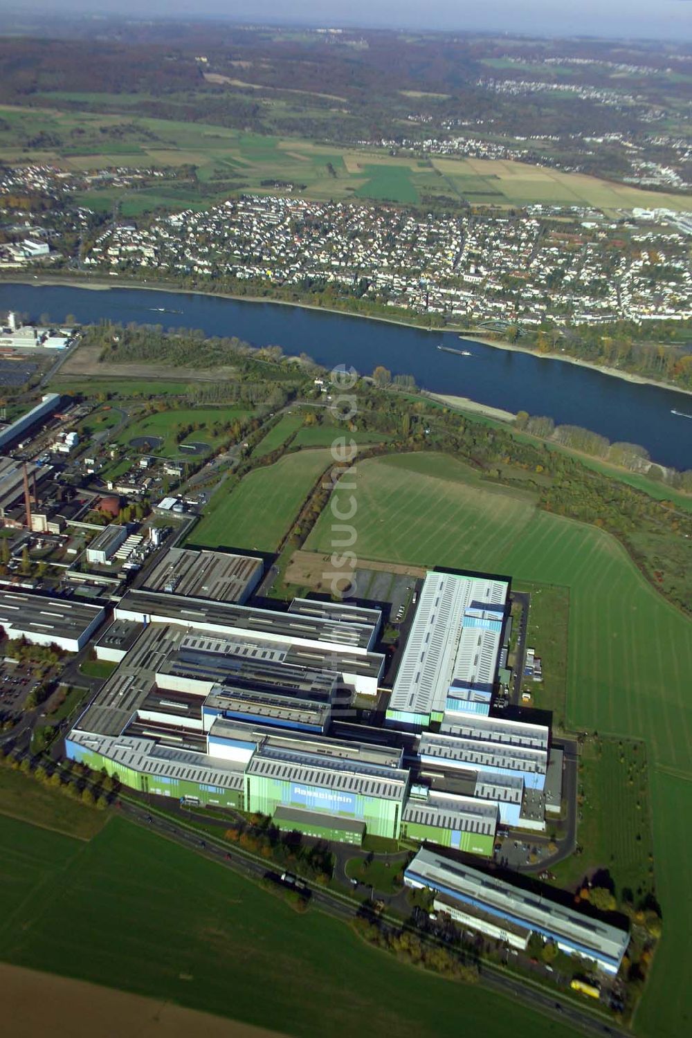 Luftaufnahme Andernach (Rheinland-Pfalz) - Blick auf ein Werk der Rasselstein GmbH in Andernach