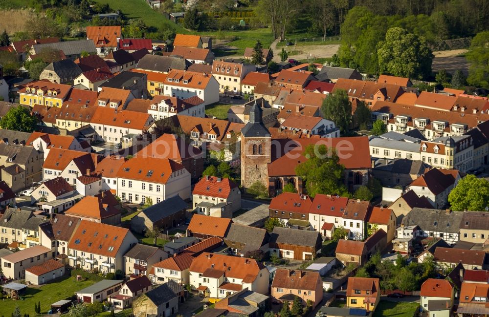 Wesenberg aus der Vogelperspektive: Blick auf Wesenberg im Bundesland Mecklenburg-Vorpommern