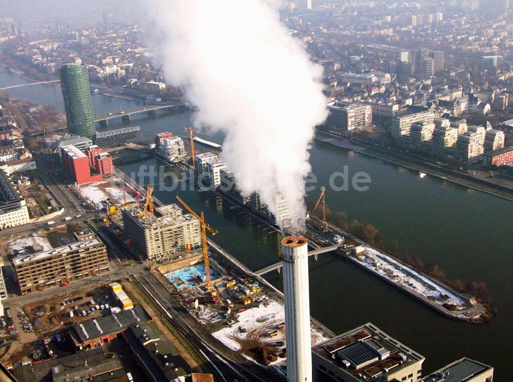 Luftaufnahme Frankfurt Main / Hessen - Blick auf den Westhafen von Frankfurt am Main