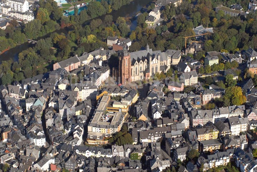 Luftaufnahme Wetzlar - Blick auf Wetzlar Dom