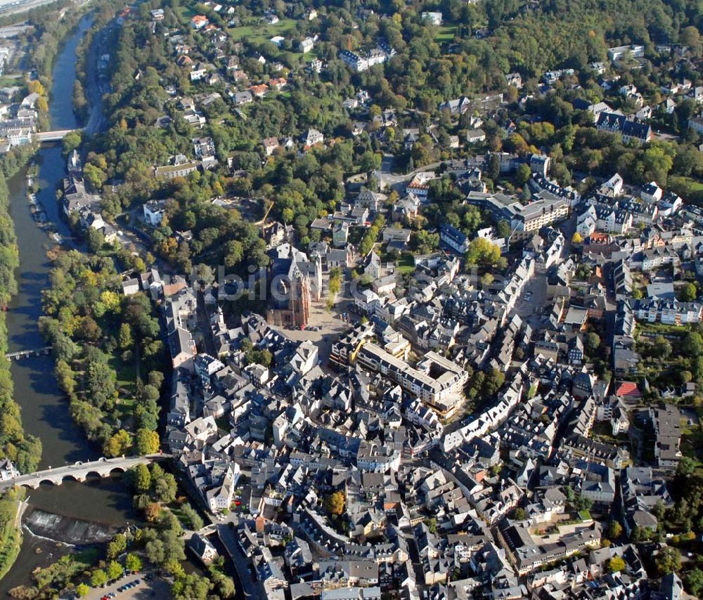 Wetzlar von oben - Blick auf Wetzlar Dom