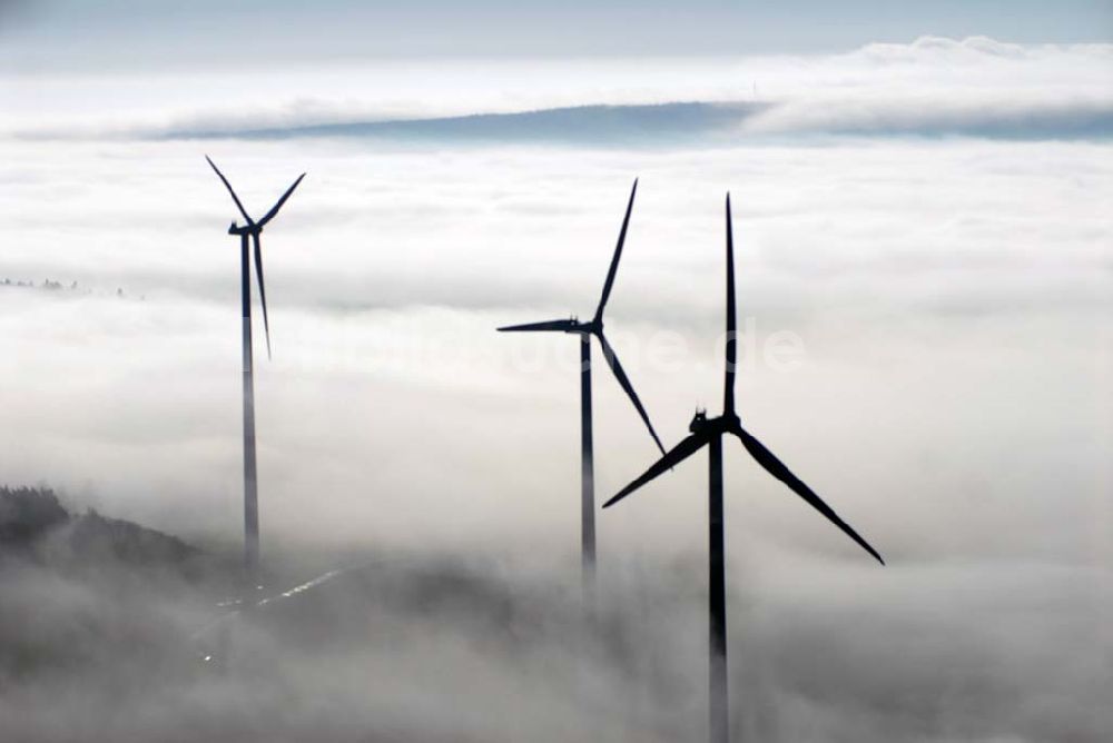 Luftaufnahme Creußen - Blick auf den Windpark Creußen Neuhof