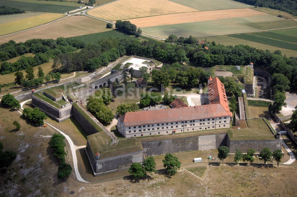 Weißenburg von oben - Blick auf die Wülzburg als Ortsteil von Weißenburg