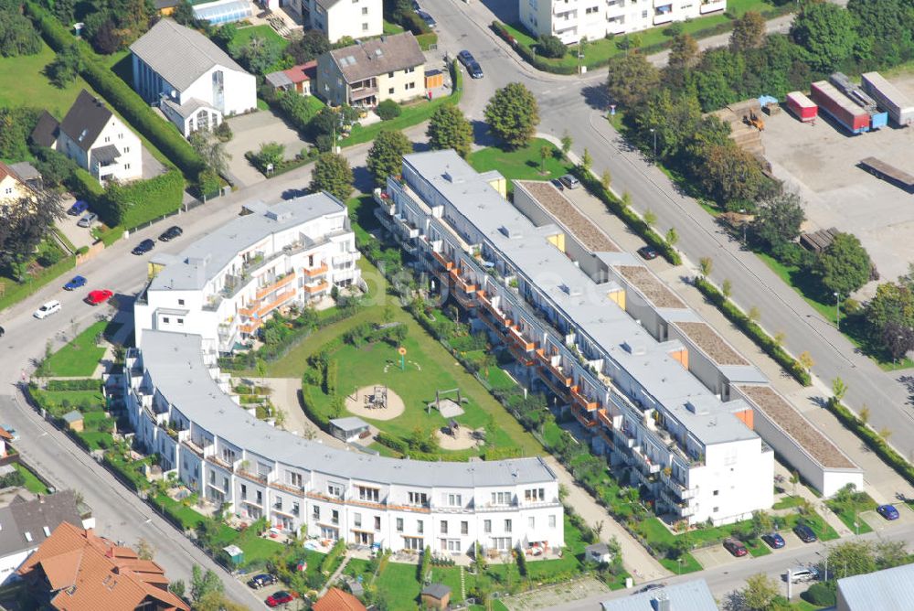 Fürstenfeldbruck von oben - Blick auf eine Wohnanlage in Fürstenfeldbruck