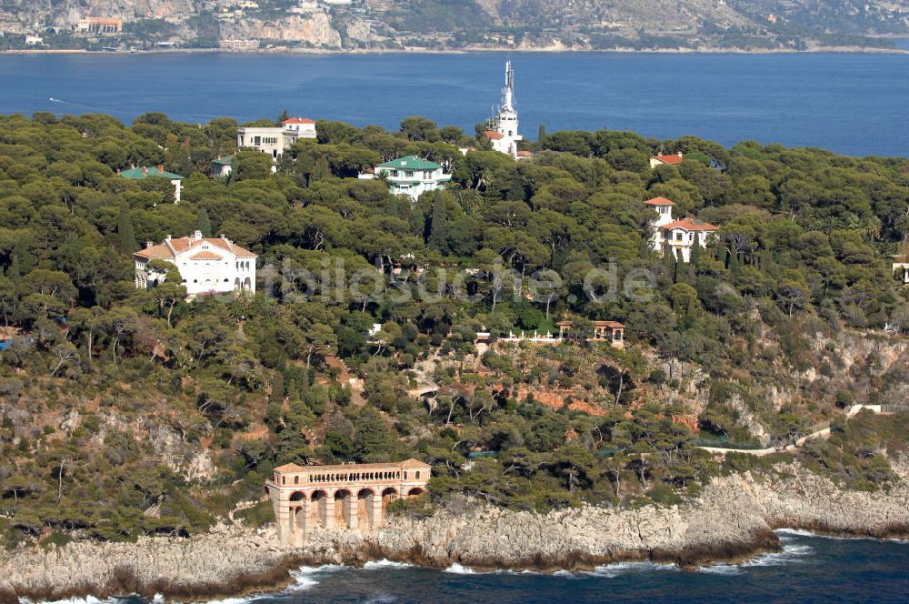 Luftbild Roquebrune-Cap-Martin - Blick auf ein Wohngebiet an der Avenue de l' Impératrice Eugénie im Stadtteil Cap-Martin in Roquebrune-Cap-Martin