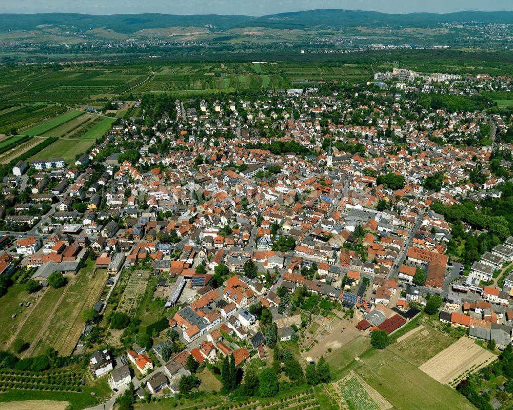 Mainz von oben - Blick auf das Wohngebiet Finthen in Mainz im Bundesland Rheinland-Pfalz