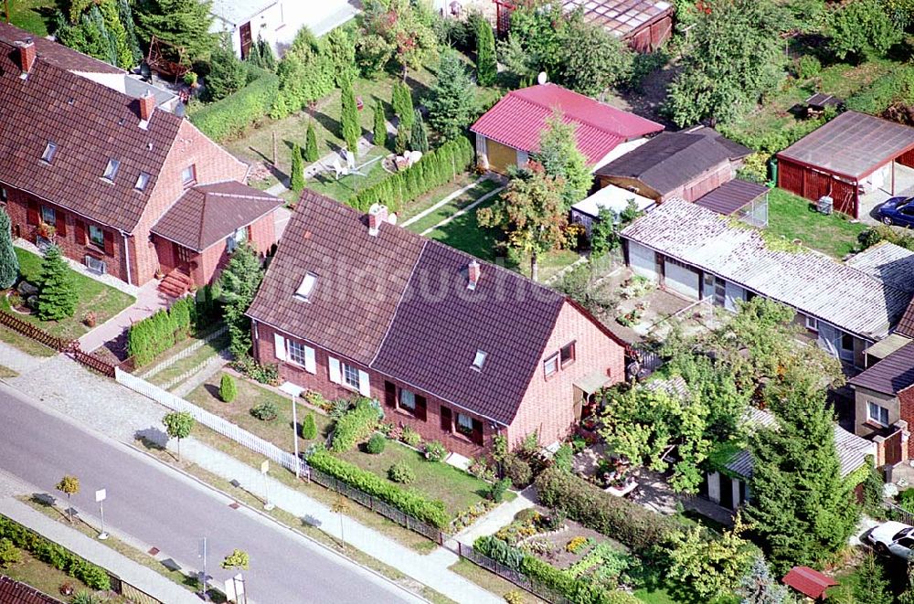 Mirow / Mecklenburg Vorpommern von oben - Blick auf ein Wohngebiet in Mirow / Mecklenburg Vorpommern 16.09.03 Foto: Grahn