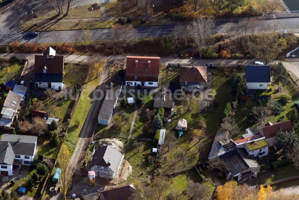 Luftaufnahme Wernsdorf - Blick auf das Wohngebiet an der Neuzittauer Straße in Wernsdorf