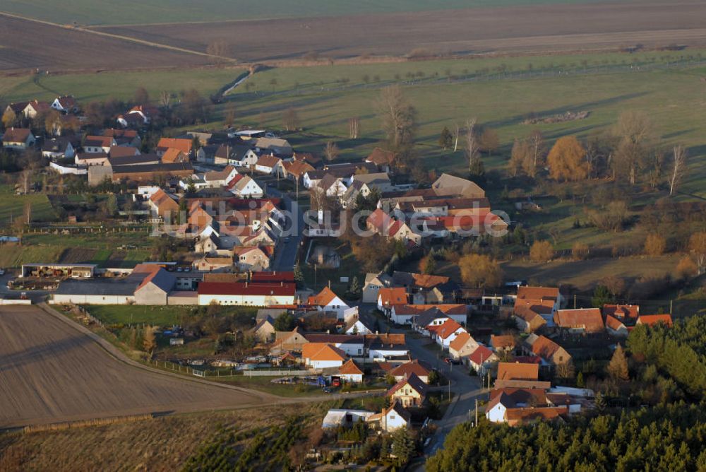 Luftbild Polzen - Blick auf das Wohngebiet in Polzen bei Kremitzaue