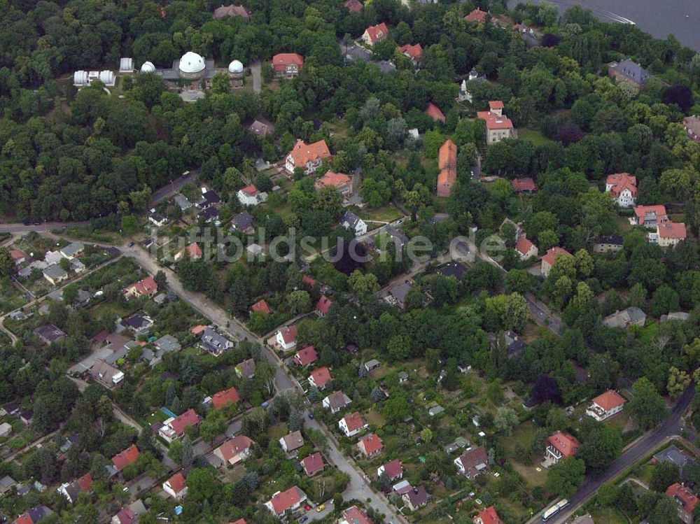 Luftbild Potsdam-Babelsberg - Blick auf das Wohngebiet an der Rosa-Luxemburg-Straße in Potsdam - Babelsberg