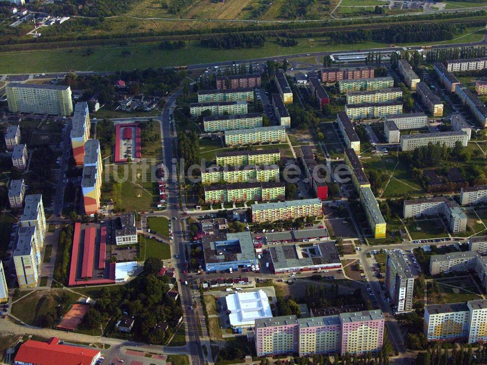 Lodz aus der Vogelperspektive: Blick auf ein Wohngebiet im Süden von Lodz