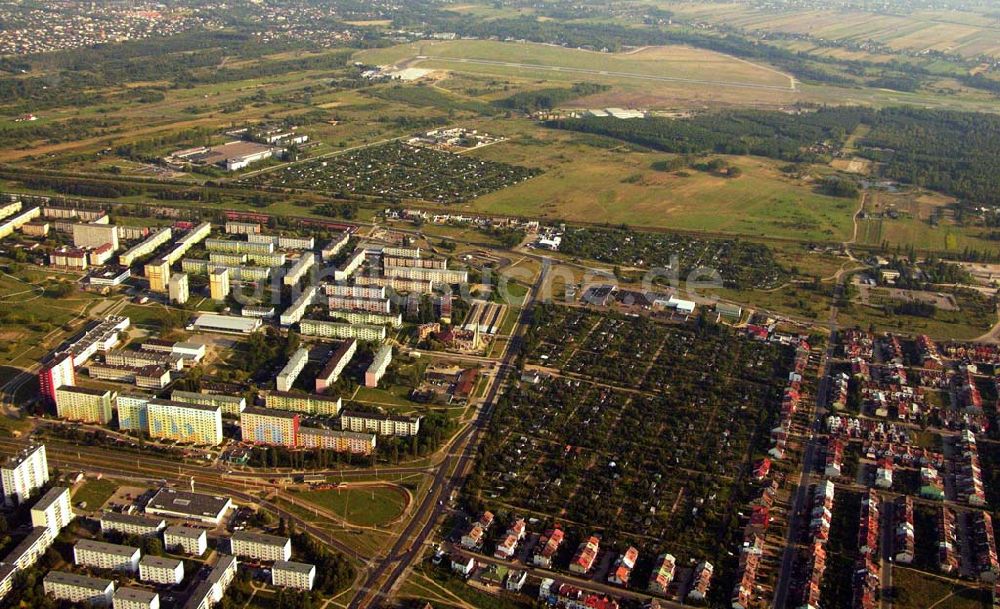 Lodz aus der Vogelperspektive: Blick auf ein Wohngebiet im Süden von Lodz