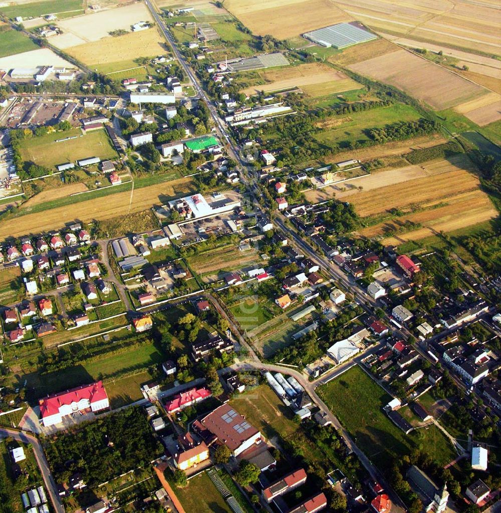 Lodz aus der Vogelperspektive: Blick auf ein Wohngebiet im Süden von Lodz