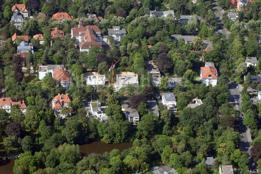 Luftaufnahme Berlin - Blick auf das Wohnneubaubaufeld der PREMIER Wohnbau an der Delbrückstrasse in Berlin-Steglitz