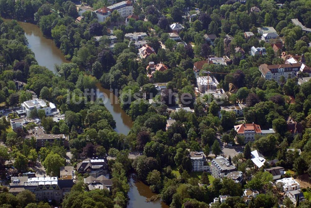 Luftaufnahme Berlin - Blick auf das Wohnneubaubaufeld der PREMIER Wohnbau an der Delbrückstrasse in Berlin-Steglitz