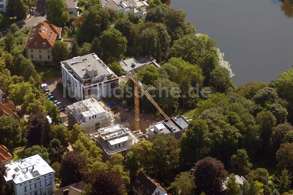 Berlin von oben - Blick auf das Wohnneubaubaufeld der PREMIER Wohnbau an der Delbrückstrasse in Berlin-Steglitz