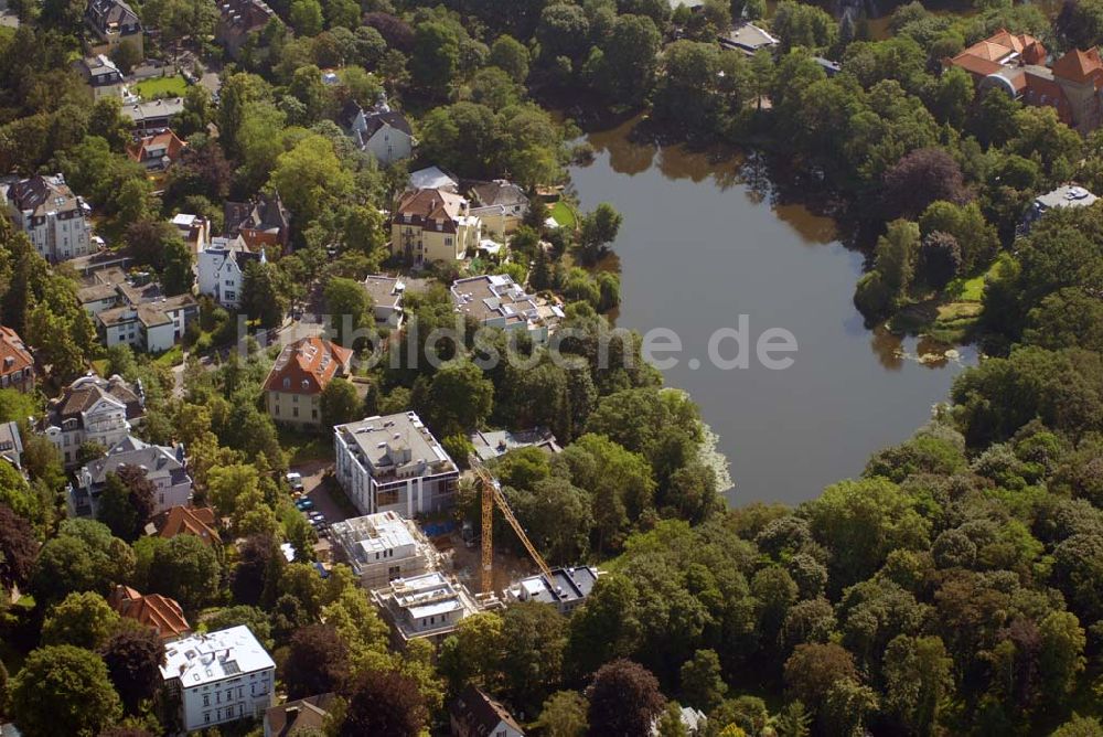 Berlin aus der Vogelperspektive: Blick auf das Wohnneubaubaufeld der PREMIER Wohnbau an der Delbrückstrasse in Berlin-Steglitz