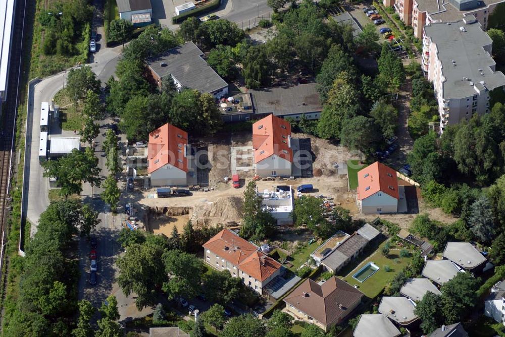 Luftaufnahme Berlin - Blick auf das Wohnneubaubaufeld der PREMIER Wohnbau an der Fürstenstraße in Berlin-Lichterfelde