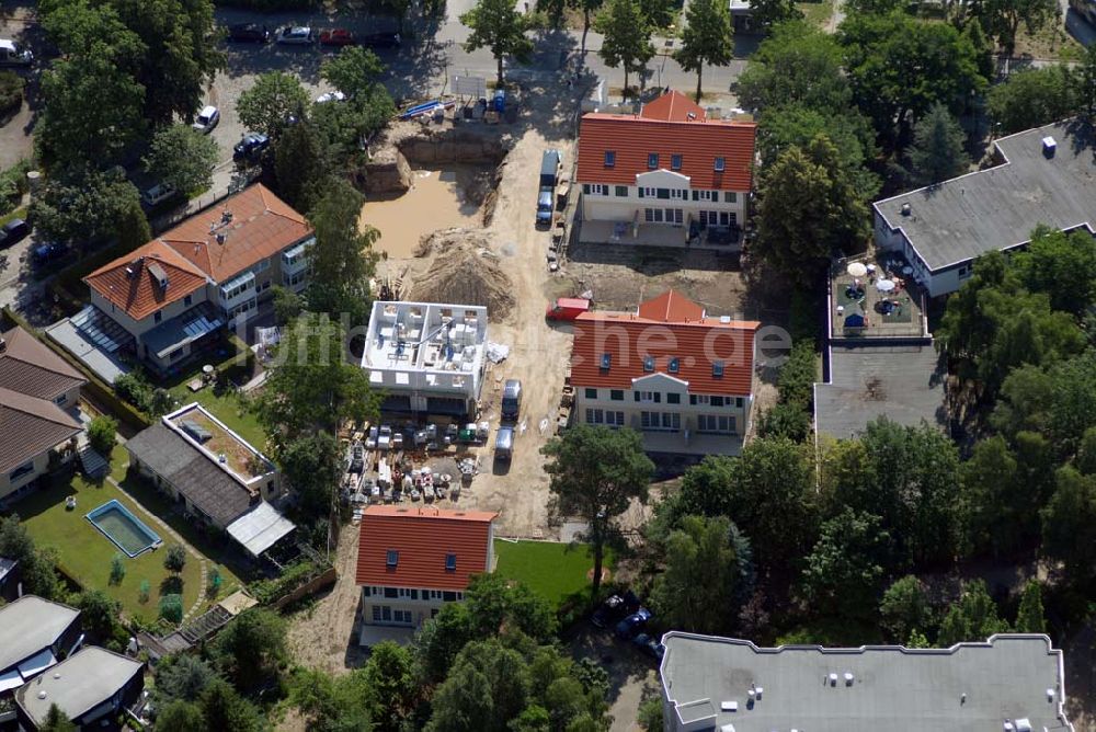 Luftaufnahme Berlin - Blick auf das Wohnneubaubaufeld der PREMIER Wohnbau an der Fürstenstraße in Berlin-Lichterfelde