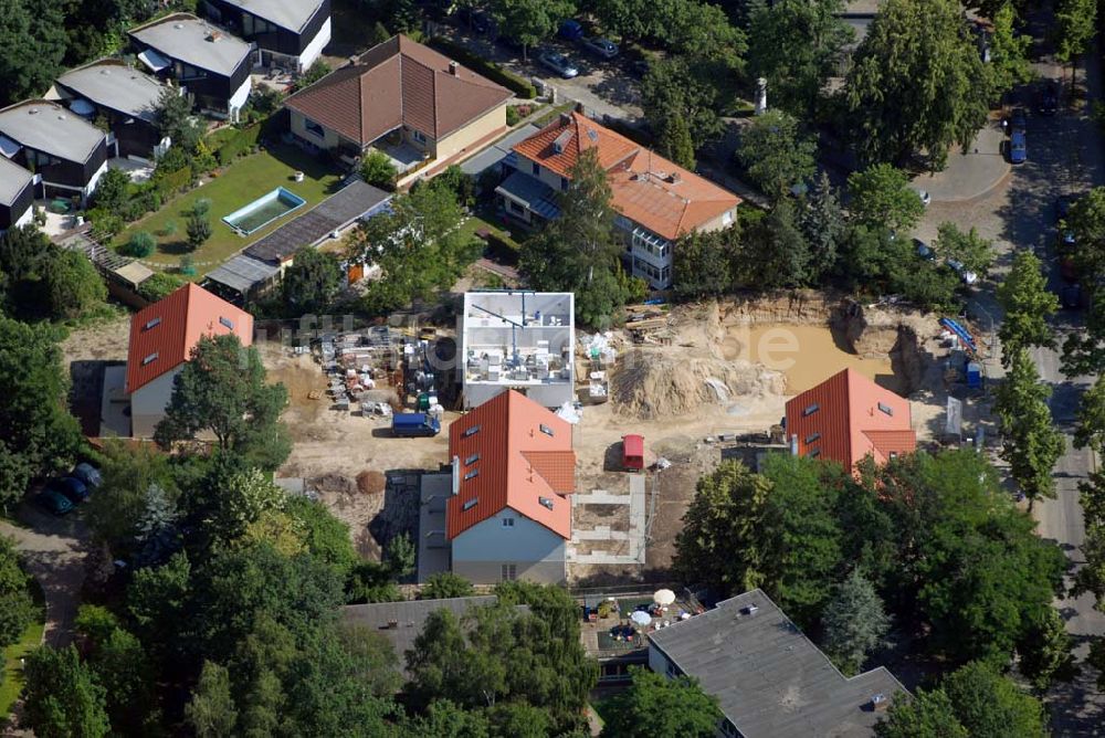 Luftaufnahme Berlin - Blick auf das Wohnneubaubaufeld der PREMIER Wohnbau an der Fürstenstraße in Berlin-Lichterfelde