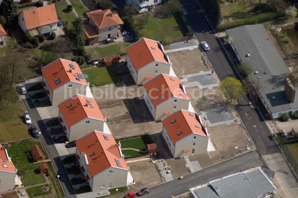 Luftaufnahme Berlin - Blick auf das Wohnneubaubaufeld der PREMIER Wohnbau am Werdohler Weg in Berlin Tegel