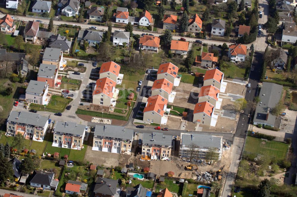 Luftaufnahme Berlin - Blick auf das Wohnneubaubaufeld der PREMIER Wohnbau am Werdohler Weg in Berlin Tegel