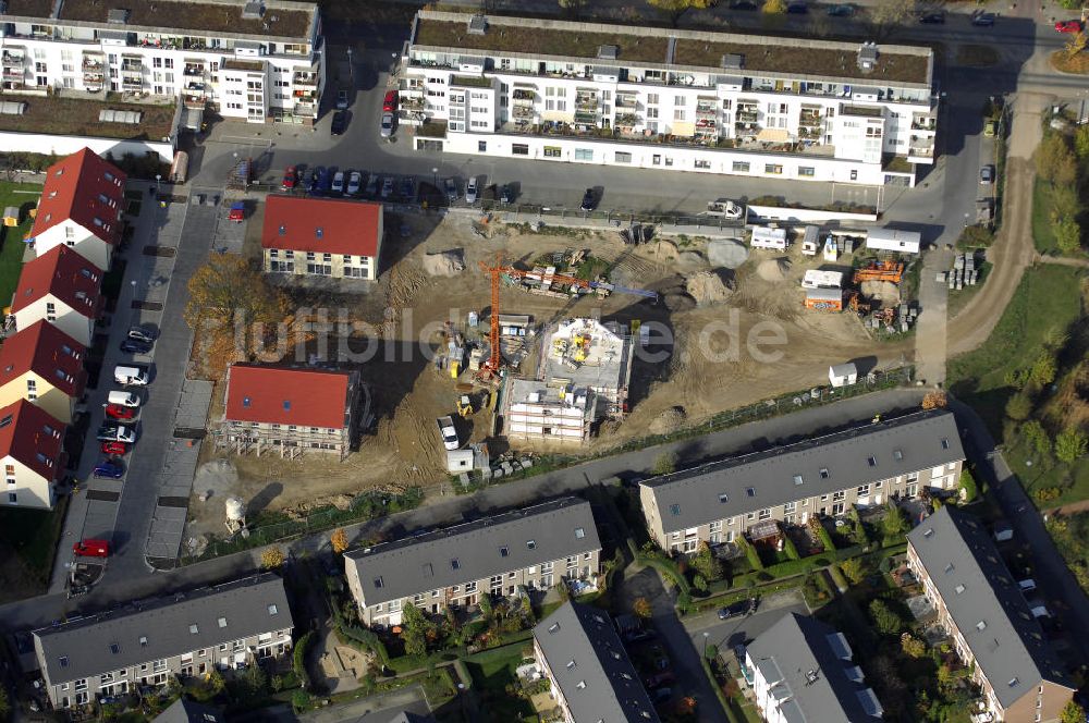 Berlin von oben - Blick auf das Wohnneubaugebiet der cds Wohnbau Berlin GmbH an der Tauernallee / Im Lesachtal, Wetzmannweg, Quarzweg in 12107 Berlin-Mariendorf.