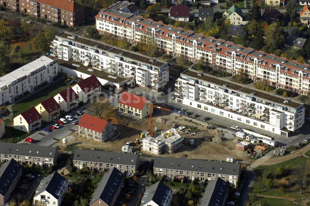 Berlin von oben - Blick auf das Wohnneubaugebiet der cds Wohnbau Berlin GmbH an der Tauernallee / Im Lesachtal, Wetzmannweg, Quarzweg in 12107 Berlin-Mariendorf.