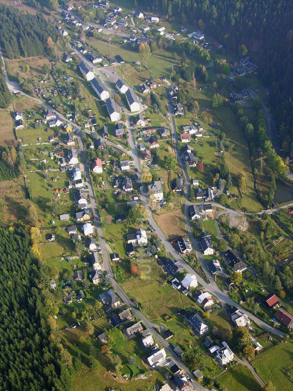 Luftaufnahme Klingenthal ( Sachsen ) - Blick auf das Wohnneubaugebiet im Westen von Klingenthal