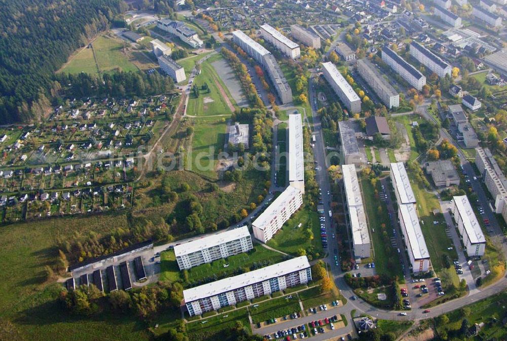 Klingenthal ( Sachsen ) aus der Vogelperspektive: Blick auf das Wohnneubaugebiet im Westen von Klingenthal