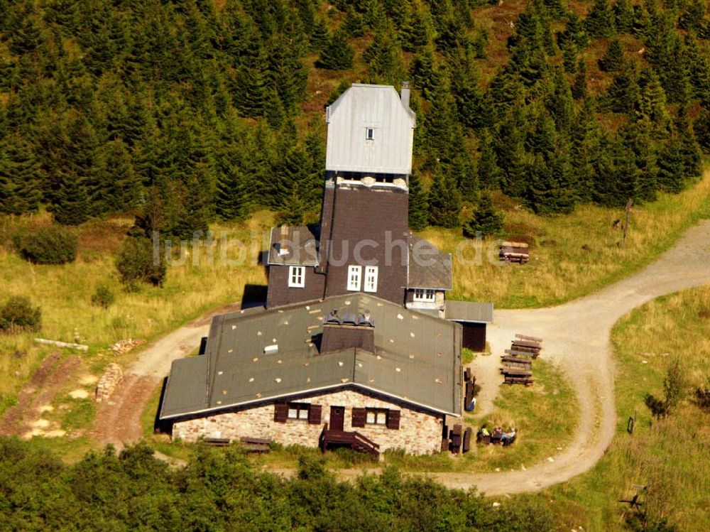 Luftbild Osterode - Blick auf die Wurmbergbaude