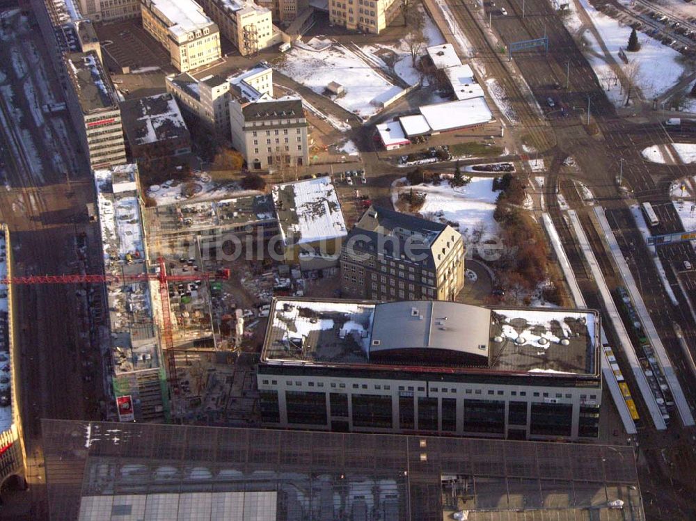 Chemnitz / Sachsen aus der Vogelperspektive: Blick auf das Zentrum Chemnitz-Plaza