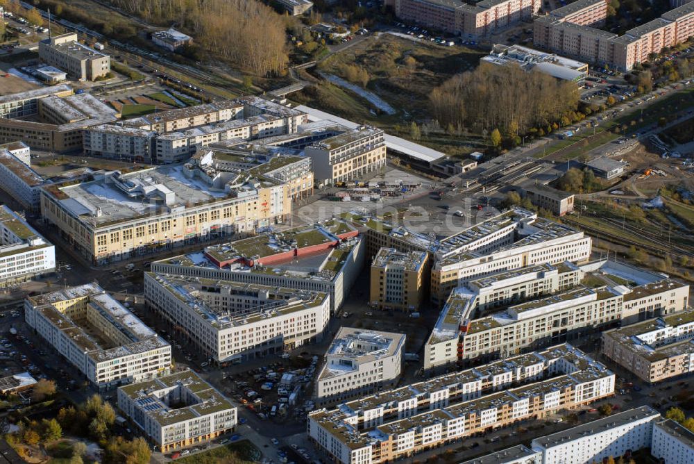 Luftaufnahme Berlin - Blick auf das Zentrum Helle-Mitte in Berlin Marzahn-Hellersdorf