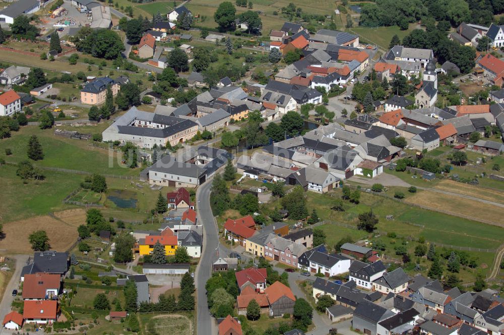 Zeulenroda-Triebes von oben - Blick auf Zeulenroda-Triebes, Ortsteil Pahren