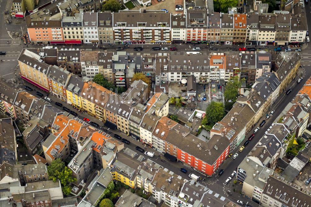 Köln von oben - Blockrandbebauung in Köln im Bundesland Nordrhein-Westfalen