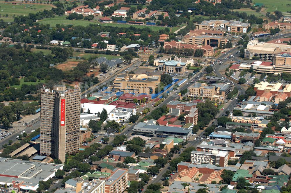 Luftaufnahme Bloemfontein - Bloemfontein in Südafrika / South Africa