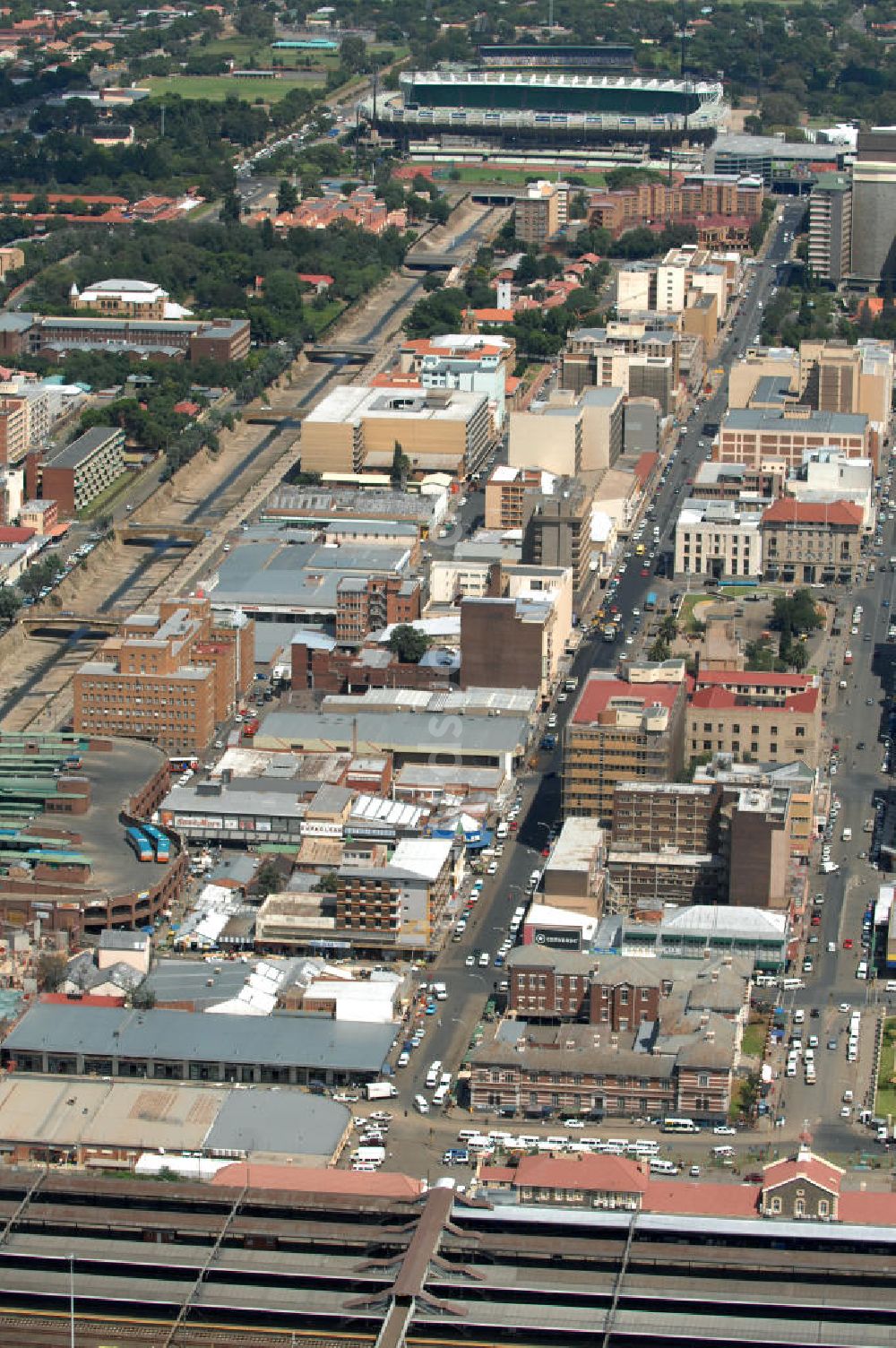 Luftaufnahme Bloemfontein - Bloemfontein in Südafrika / South Africa