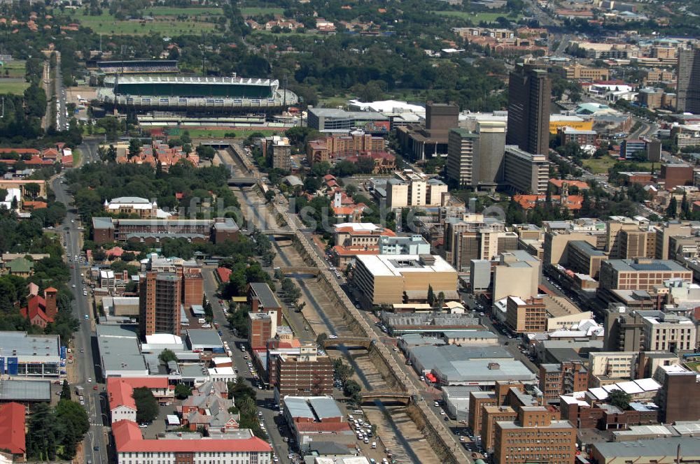 Bloemfontein von oben - Bloemfontein in Südafrika / South Africa