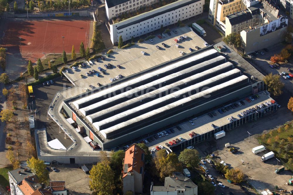 Luftaufnahme Berlin - Blumengroßmarkt in Berlin Friedrichshain-Kreuzberg