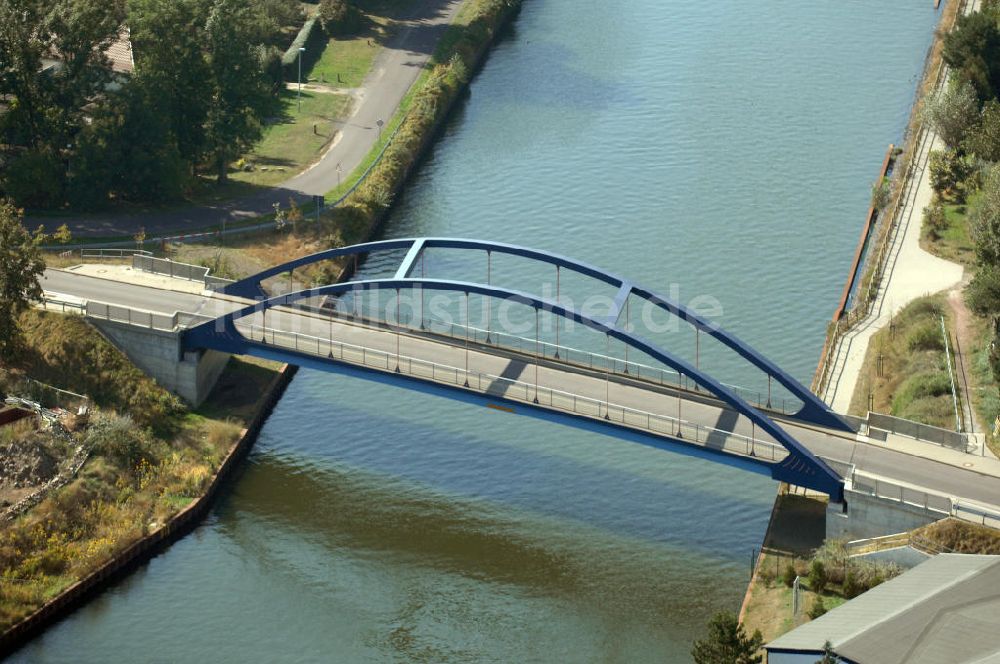 Ihleburg aus der Vogelperspektive: Blumenthaler Brücke in Burg