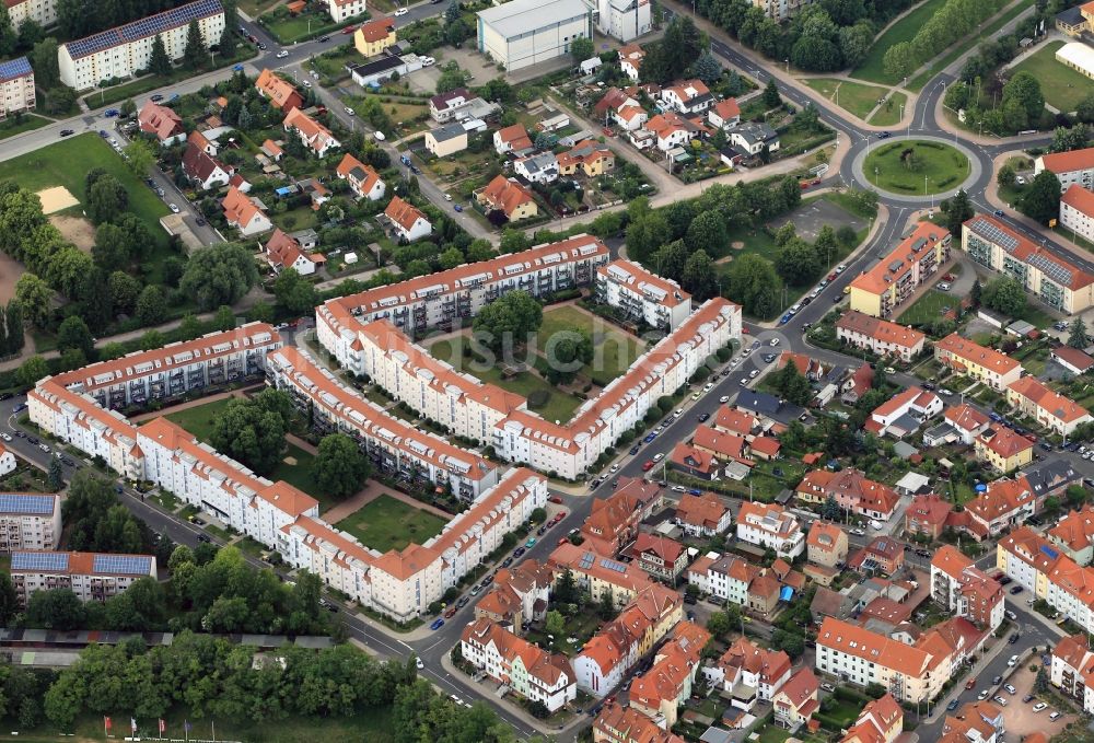 Luftbild Eisenach - BMW-Siedlung in Eisenach im Bundesland Thüringen