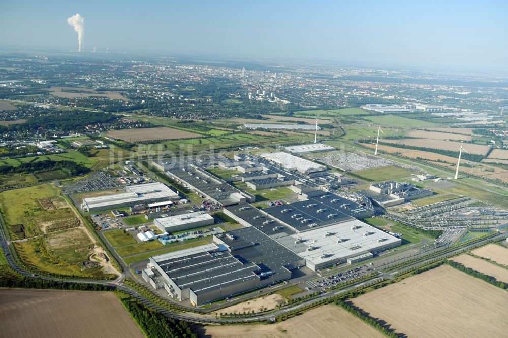 Leipzig von oben - BMW Werk / Plant Leipzig im Bundesland Sachsen