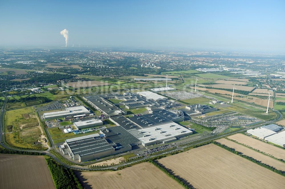 Leipzig aus der Vogelperspektive: BMW Werk / Plant Leipzig im Bundesland Sachsen