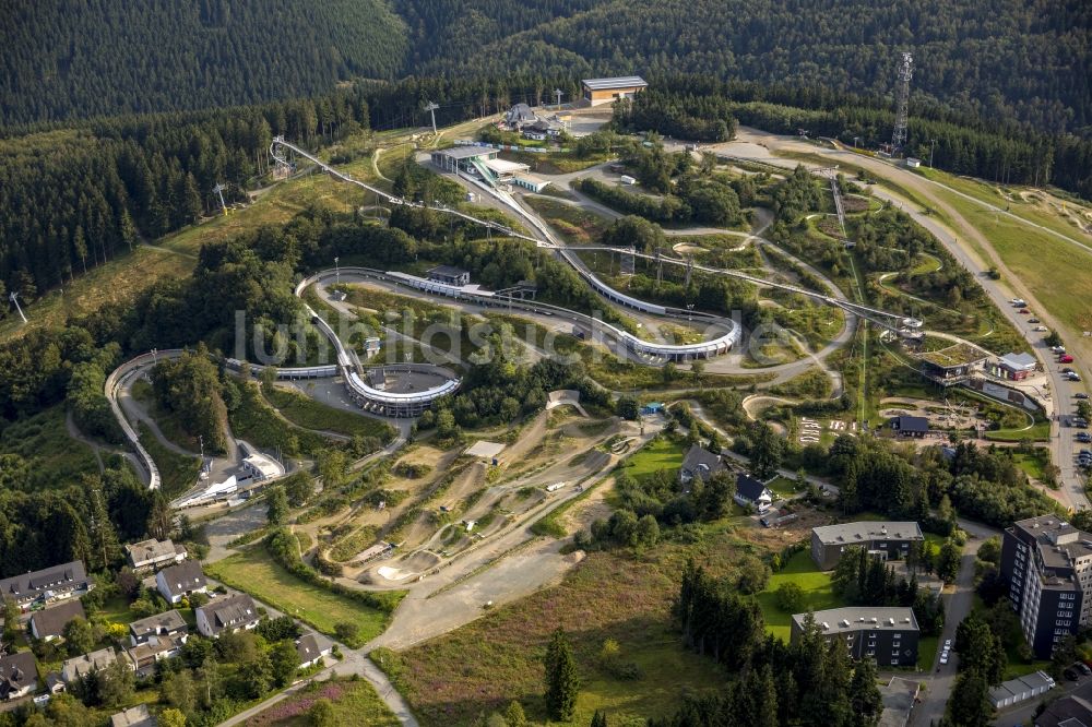 Luftbild Winterberg - Bob- und Rodelbahn in Winterberg im Bundesland Nordrhein-Westfalen