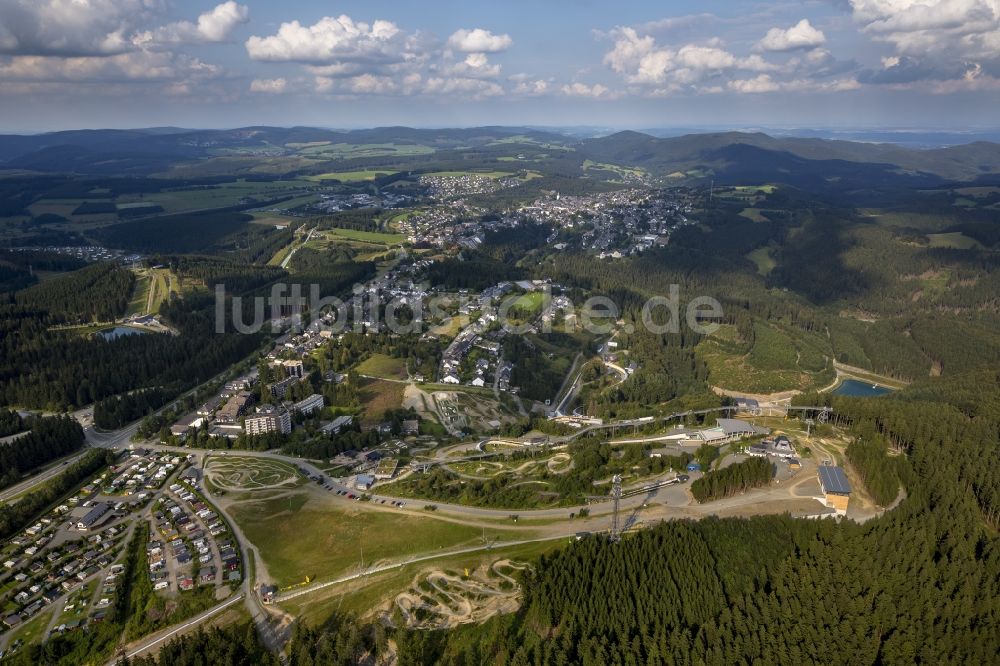 Luftaufnahme Winterberg - Bob- und Rodelbahn in Winterberg im Bundesland Nordrhein-Westfalen