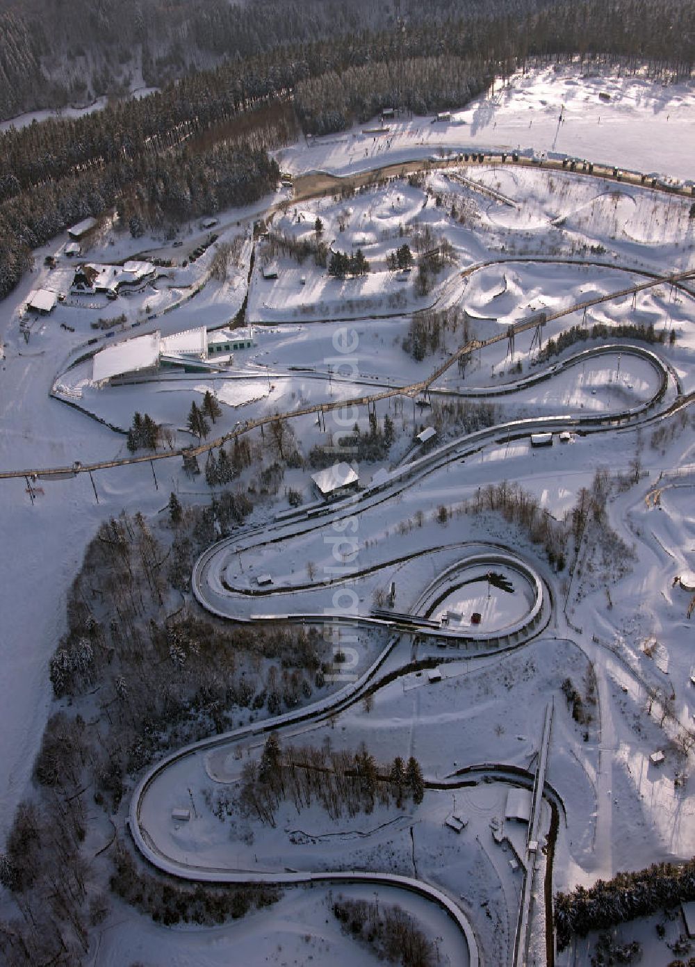 Luftbild Winterberg - Bobbahn Winterberg