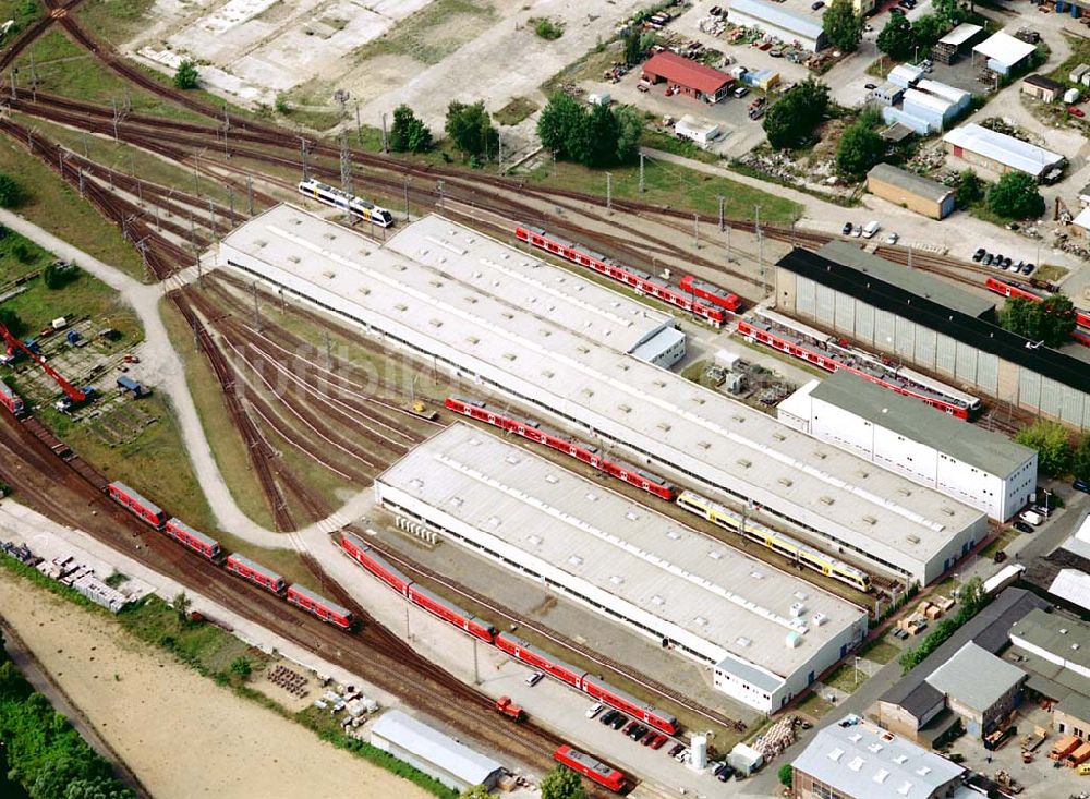 Hennigsdorf von oben - Bombardier - Werk in Hennigsdorf. Datum: 27.06.03