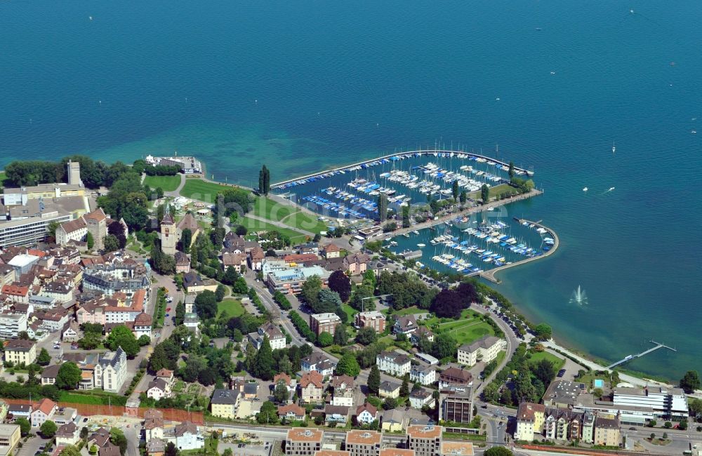 Arbon aus der Vogelperspektive: Bootshafen in Arbon im Kanton Thurgau in der Schweiz