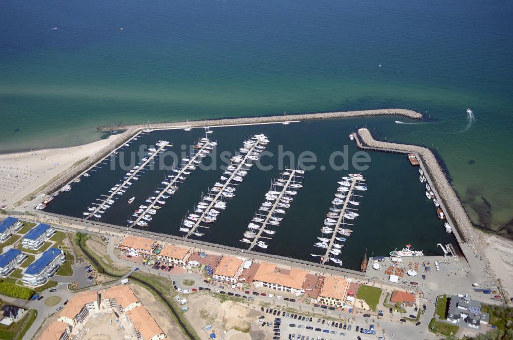 Kühlungsborn von oben - Bootshafen Kühlungsborn