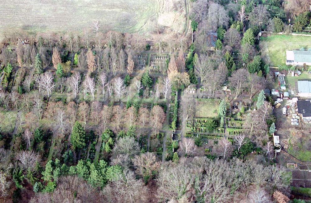 Luftbild Bornstedt / Potsdam - 06.03.1995 Bornstedter Friedhof Potsdam/ Brandenburg